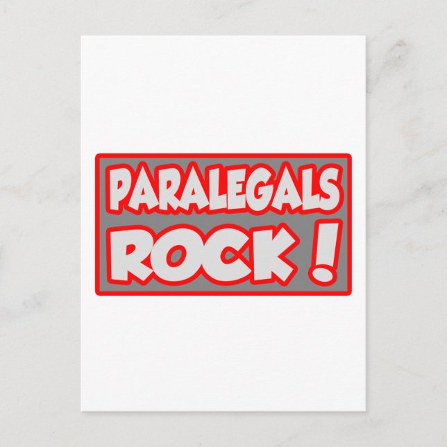 Carte Postale Paralegals Rock ! (Devant)