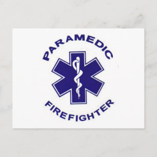 Carte Postale Paramedic du pompier