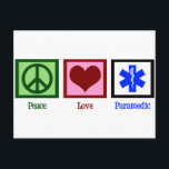 Carte Postale Paramètre Peace Love<br><div class="desc">Joli cadeau EMT.</div>