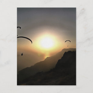 Carte Postale Parapente Flâner Déambuler Extreme Sports Art