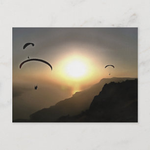 Carte Postale Parapente Flâner Déambuler Extreme Sports Art