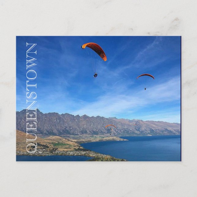 Carte Postale parapente queenstown (Devant)
