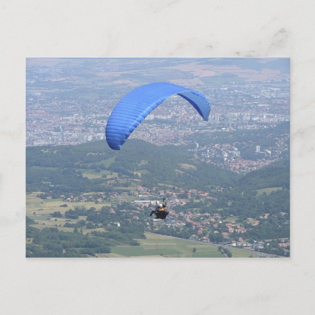 Carte Postale Parapente sur Clermont (Devant)