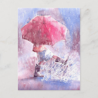 Carte Postale Parapluie