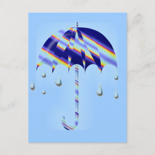 Carte Postale Parapluie de printemps