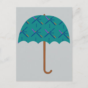 Carte Postale Parapluie de tapis de l'aéroport PDX