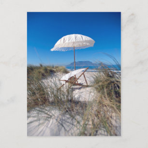 Carte Postale Parapluie Et Chaise Sur La Plage