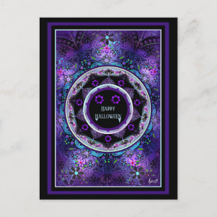 Carte Postale Parapluie violet & coeurs.7