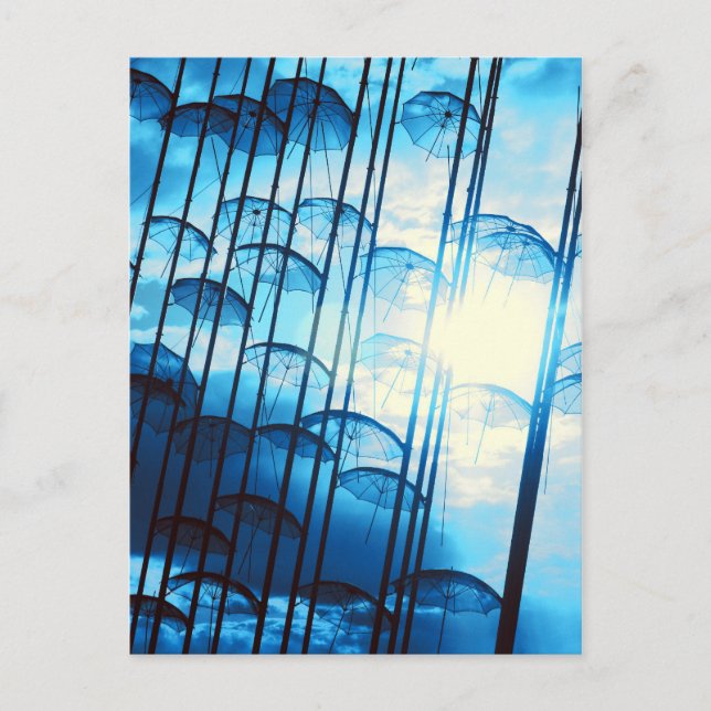 Carte Postale parapluies (Devant)