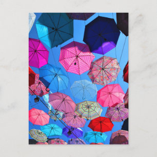 Carte Postale Parapluies Colorés à Vieux Hull Québec