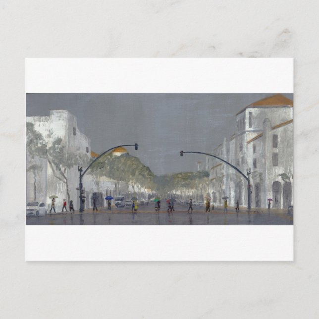 Carte Postale Parapluies Sur Chapala (Devant)