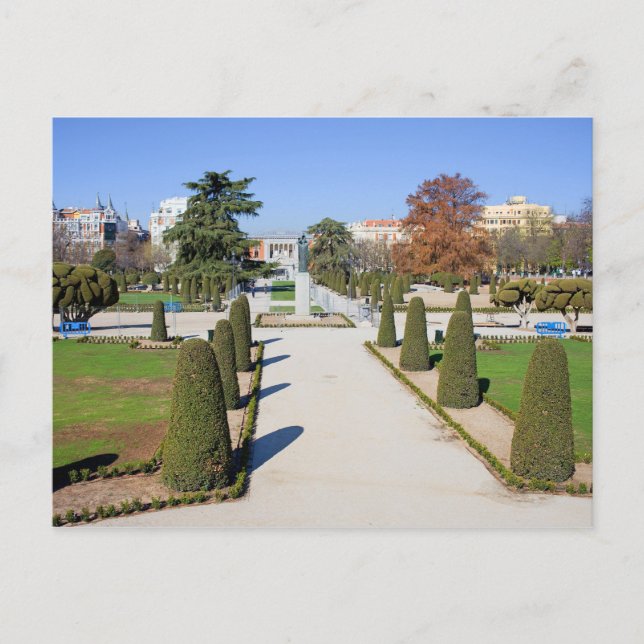 Carte Postale Parc Buen Retiro à Madrid (Devant)