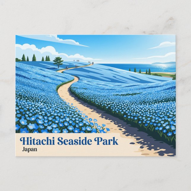 Carte Postale Parc côtier d'Hitachi Japon (Devant)