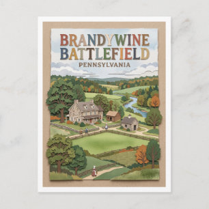 Carte Postale Parc de Brandywine Battlefield Chadds Ford