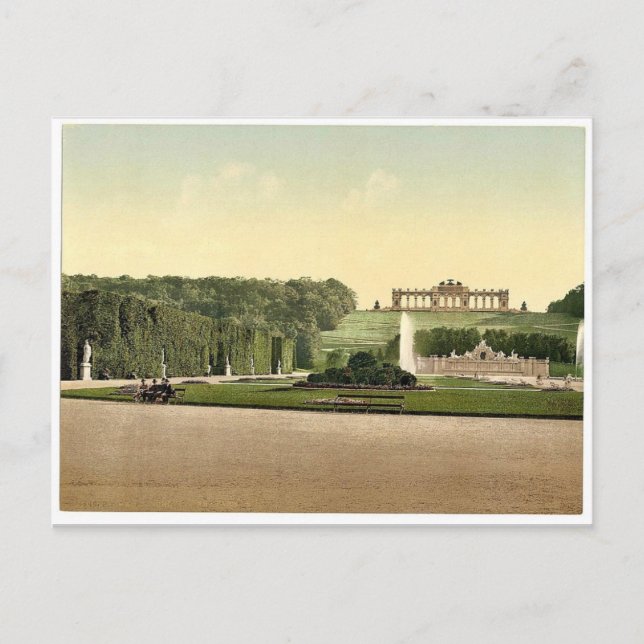 Carte Postale Parc de Schoenbrunn (c.-à-d., Schönbrunn), Vienne, (Devant)