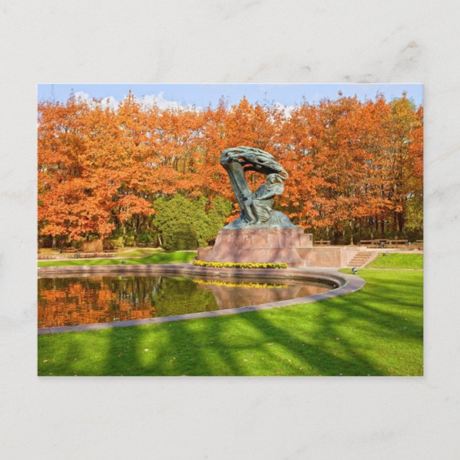 Carte Postale Parc des Bains Royaux à Varsovie (Devant)