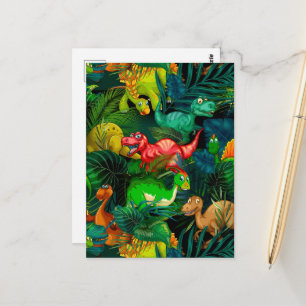 Carte Postale Parc des dinosaures