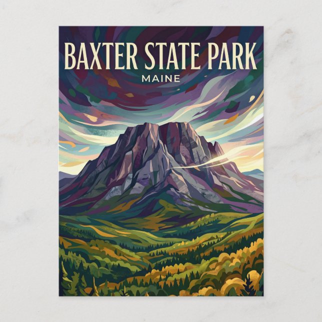 Carte Postale Parc d'État Baxter USA (Devant)