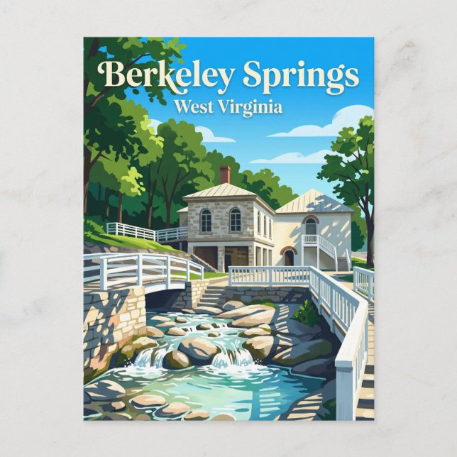 Carte Postale Parc d'État de Berkeley Springs USA (Devant)