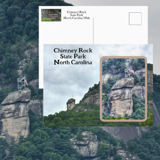 Carte Postale Parc d'État de Chimney Rock Photo Caroline du Nord
