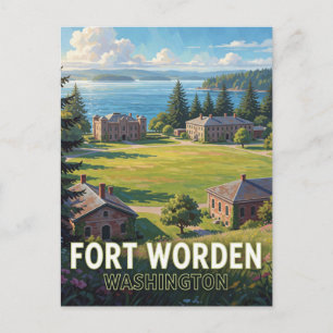 Carte Postale Parc d'État de Fort Worden — Washington
