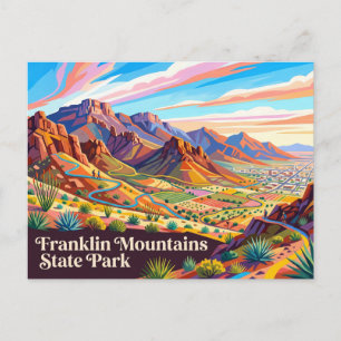 Carte Postale Parc d'État de Franklin Mountains USA