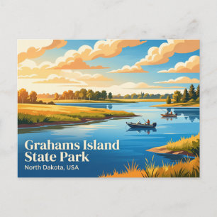Carte Postale Parc d'État de Grahams Island, Devil's Lake, Nord