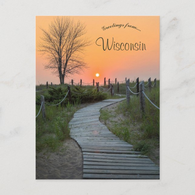 Carte Postale Parc d'état de Kohler-Andrae Sheboygan Wisconsin (Devant)