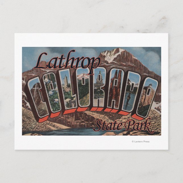 Carte Postale Parc d'état de Lathrop, Colorado (Devant)