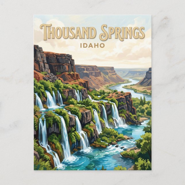 Carte Postale Parc d'État de Thousand Springs Hagerman (Devant)