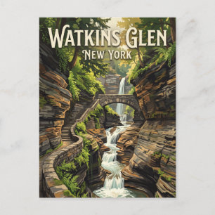 Carte Postale Parc d'État de Watkins Glen New York