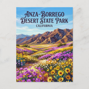 Carte Postale Parc d'État du désert d'Anza-Borrego Californie