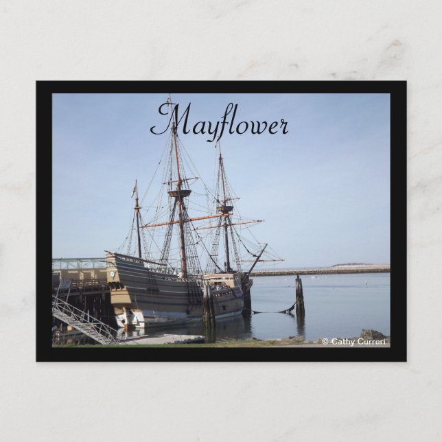 Carte Postale Parc d'état du Mémorial du pèlerin, Massachusetts (Devant)