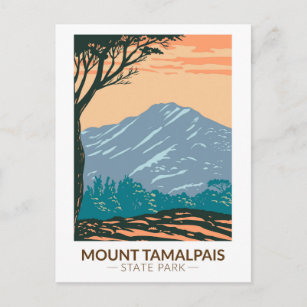Carte Postale Parc d'état du Mont Tamalpais Californie Vintage