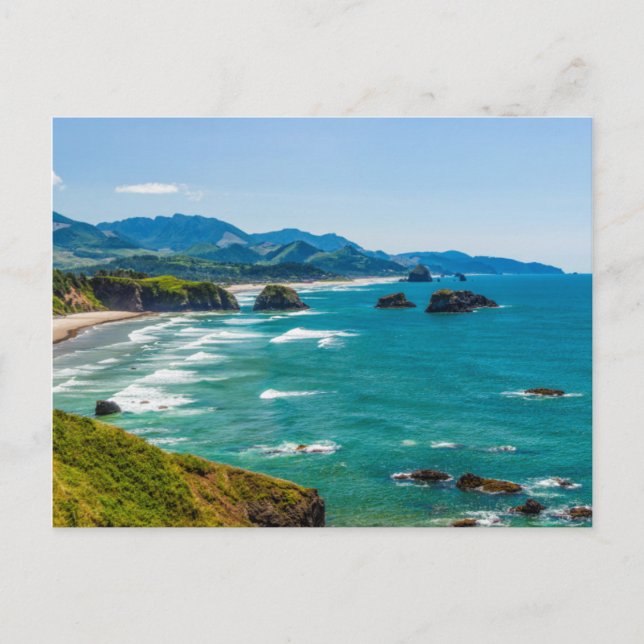 Carte Postale Parc d'État Ecola, Oregon. Panorama du Croissant (Devant)