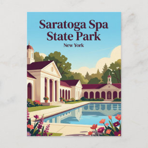Carte Postale Parc d'État Saratoga Spa USA