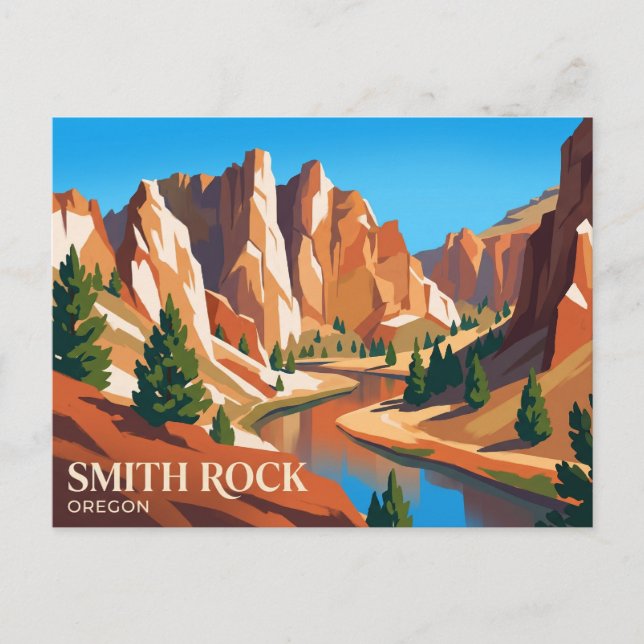 Carte Postale Parc d'État Smith Rock USA (Devant)