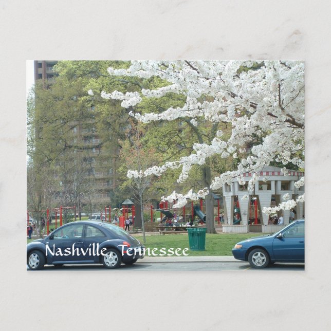 Carte Postale Parc du Centenaire au printemps (Devant)