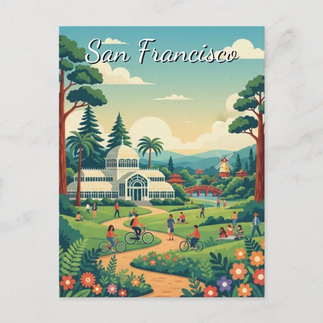 Carte Postale Parc du Golden Gate de San Francisco (Devant)