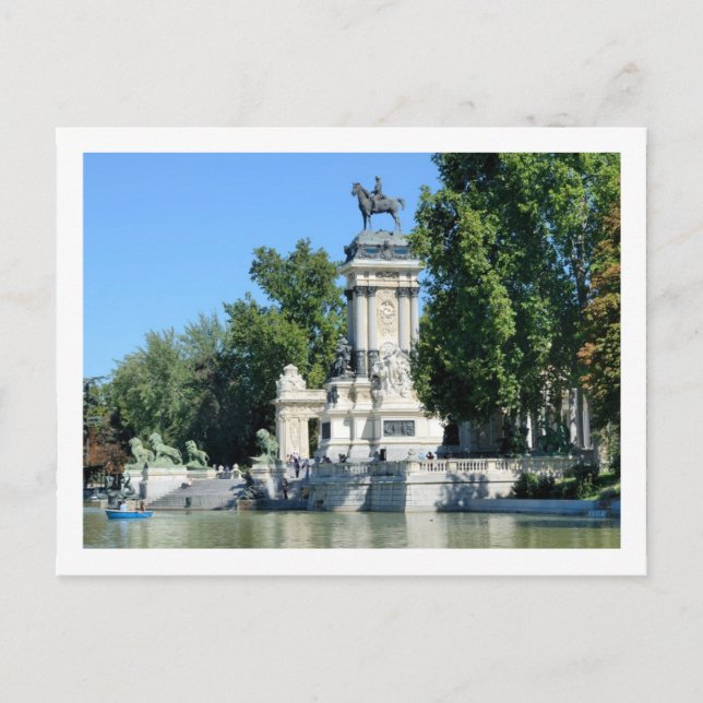 Carte Postale Parc du Retiro, Madrid, Espagne (Devant)