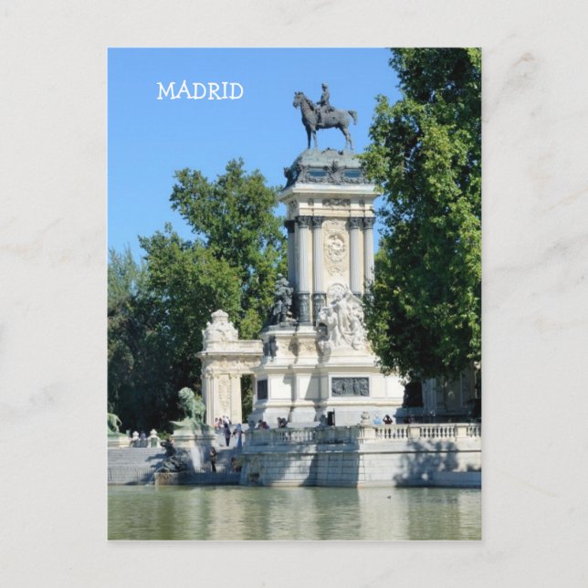 Carte Postale Parc du Retiro, Madrid, Espagne (Devant)