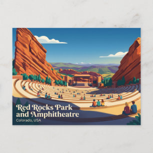 Carte Postale Parc et amphithéâtre de Red Rocks USA