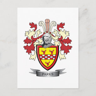 Carte Postale Parc Family Crest Coat of Arms