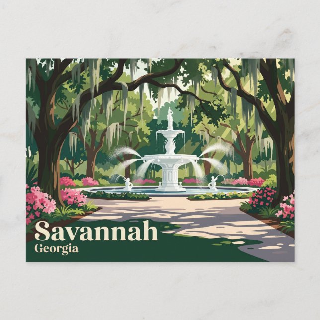 Carte Postale Parc Forsyth USA (Devant)