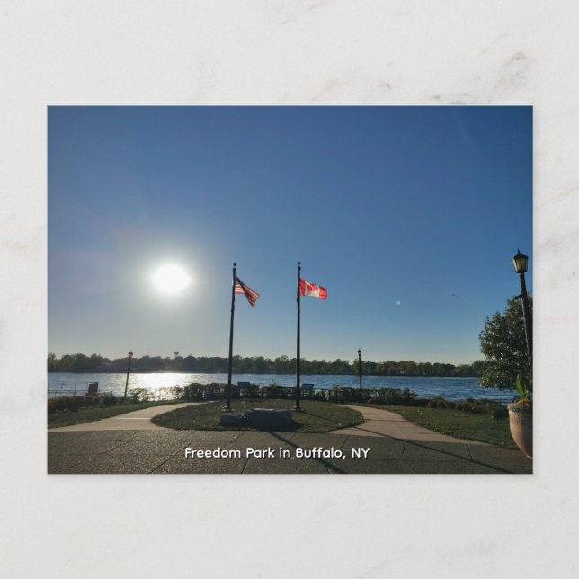 Carte Postale Parc Freedom à Buffalo, NY (Devant)