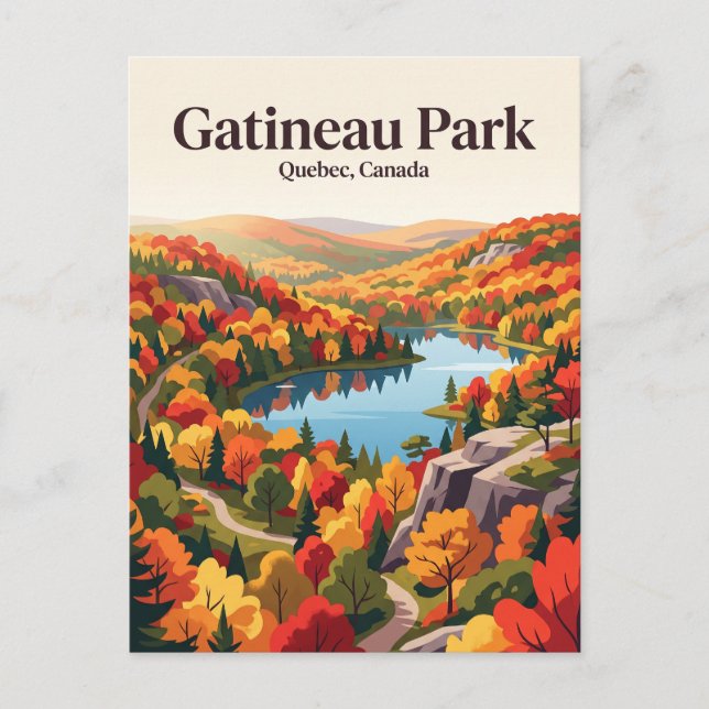Carte Postale Parc Gatineau Canada (Devant)