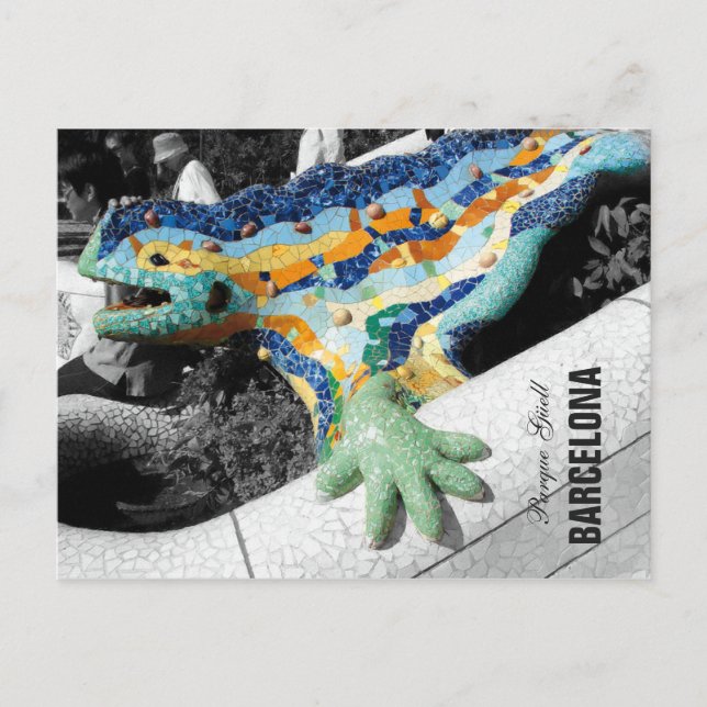 Carte Postale Parc Gaudi de Barcelone (Devant)