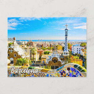 Carte Postale Parc Guell, Barcelone, Espagne
