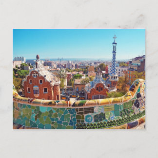 Carte Postale Parc Guell, Barcelone - Espagne