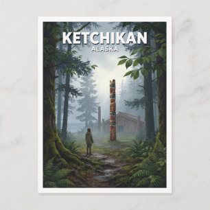 Carte Postale Parc historique d'État Totem Bight Ketchikan Alask